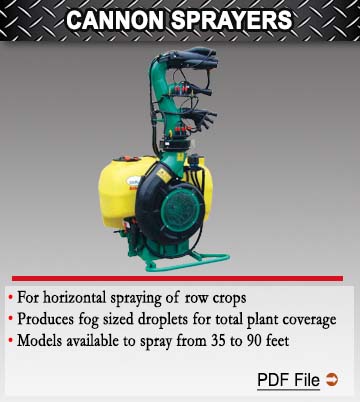 Cannon Hedge Row Sprayers