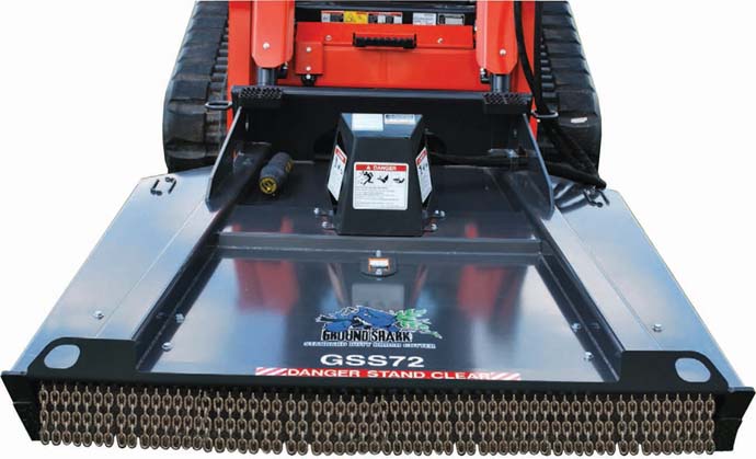 Mowing, brush cutter, mower, vegetation management, skid steer loader attachment