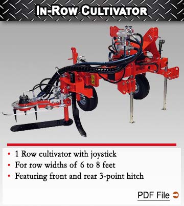 One Row In Row Cultivator