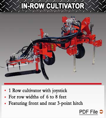 In Row Cultivator One Row