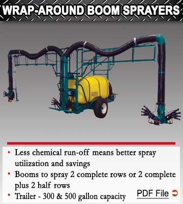 Wrap-Around Boom Sprayers